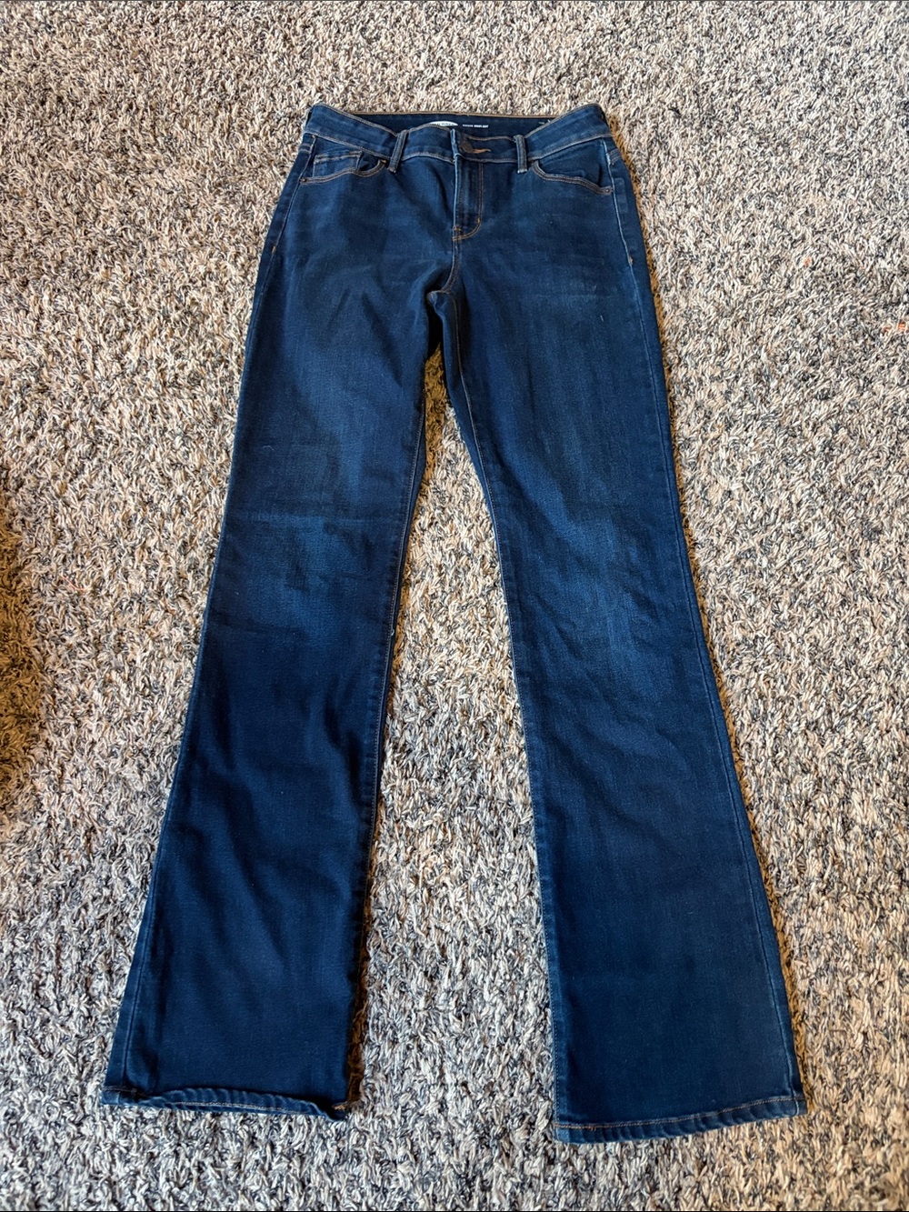 Old Navy Dark Indigo Kicked Bootcut Jeans